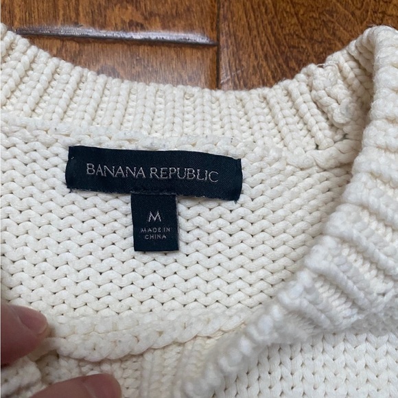 Banana Republic THICK Striped Crewneck Sweater Med - Picture 3 of 6